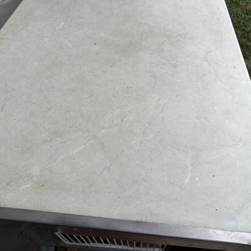 Professional refrigerated display counter inox with GN pans used