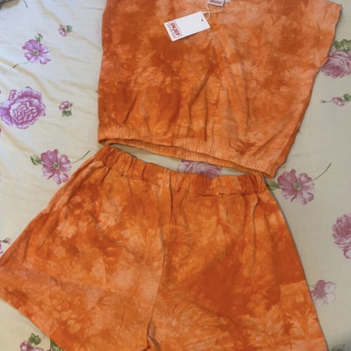 Summer set new, orange, breathable
