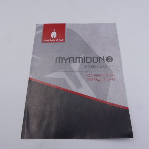 Spartan Gear Myrmidon 2 wired gaming headset used, 3.5mm/USB with LED black