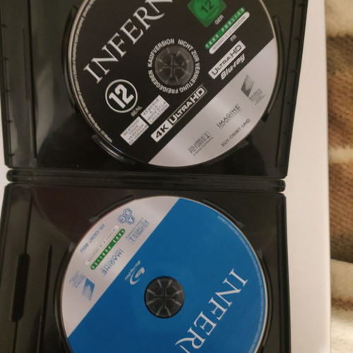 Inferno Blu Ray 4K like new, double without Greek subtitles