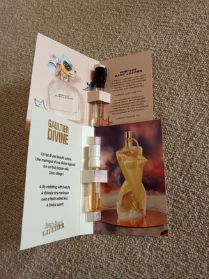 Jean Paul Gaultier Gaultier Divine Eau de Parfum 1.5 ml and Marc Jacobs Perfect Eau de Parfum Spray 1.2 ml