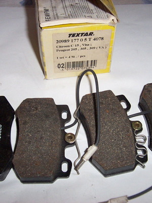 Τακάκια Textar για Peugeot 205-305-309 και Citroen Visa καινούργια