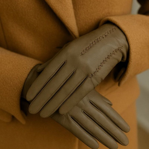 Leather parade gloves new, men's black and women's brown