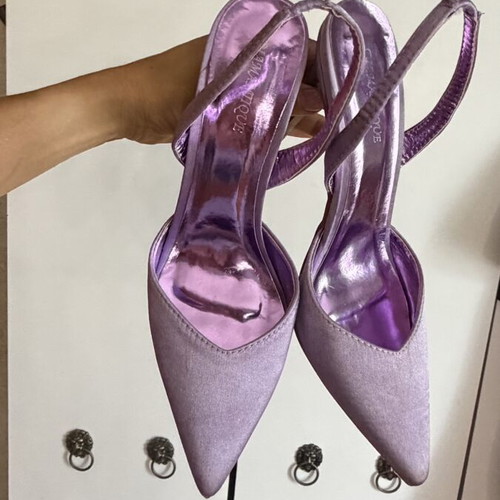 Sling back pumps size 39 new, pink and purple