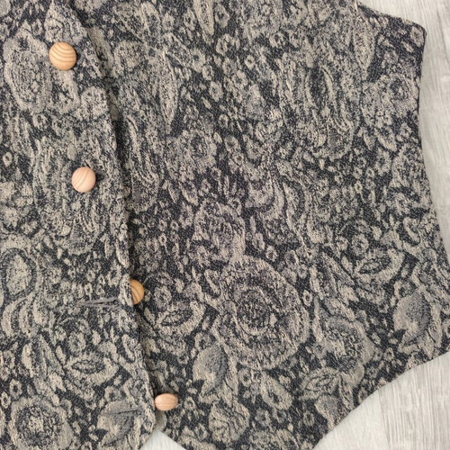 Vintage vest handmade, like new, size S, gray