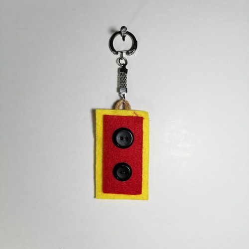 Fabric keychains handmade new