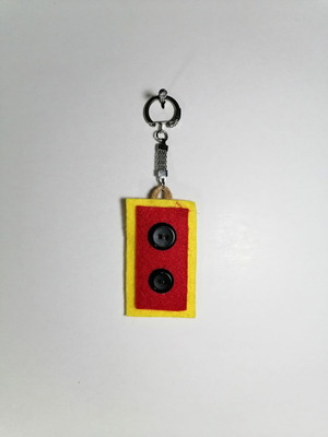 Fabric keychains handmade new