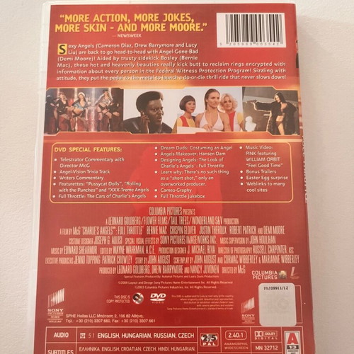 Charlie's Angels 2 DVD like new, action with subtitles