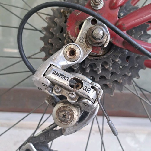 Ποδήλατο γυναικείο Motobecane Vintage μεταχειρισμένο, 27 ιντσών, κόκκινο, με ταχύτητες Suntour