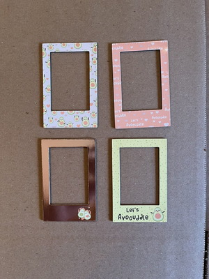 Magnetic photo frames set of 4, 8.8 × 5.6 cm, for Instax Mini photos