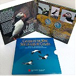  1995 Canada On The Wing 50-Cent Birds of Canada Silver 2-Coin Set.