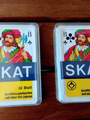 Τράπουλες Skat καινούργιες, σετ δύο τεμαχίων