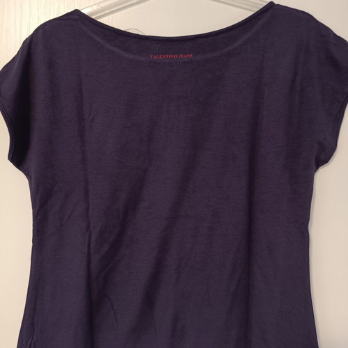 Valentino Jeans women's short-sleeve blouse like new, dark blue