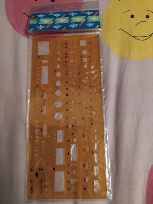 Στένσιλ ηλεκτρολογικών συμβόλων καινούργιο