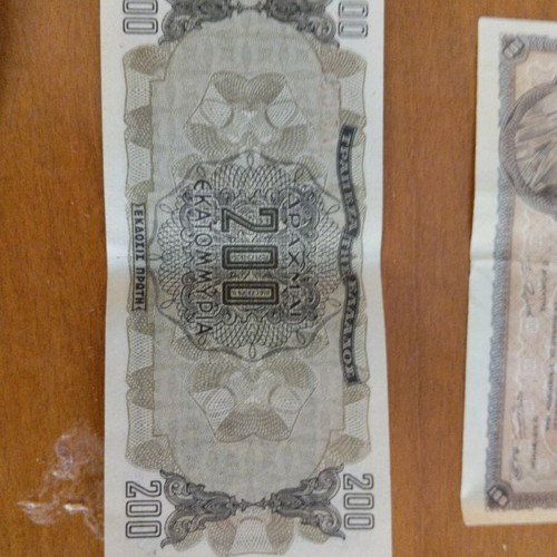 Occupation banknotes like new, pack of 17 pieces