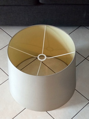 Lamp shade like new, beige-gray