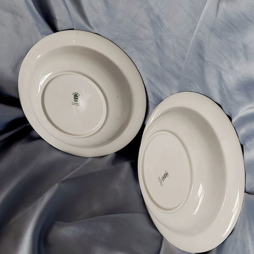 Vintage plates used, Ionian porcelain set of 2