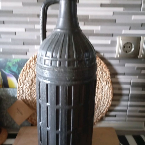 Kanata with glass inside for tsipouro used