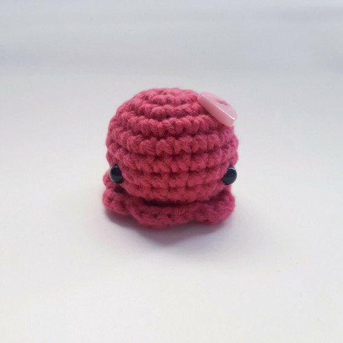 Fuchsia Small Crochet Octopus Amigurumi