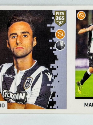 Panini FIFA 365 Sticker Maurício PAOK FC Blue Back mint condition