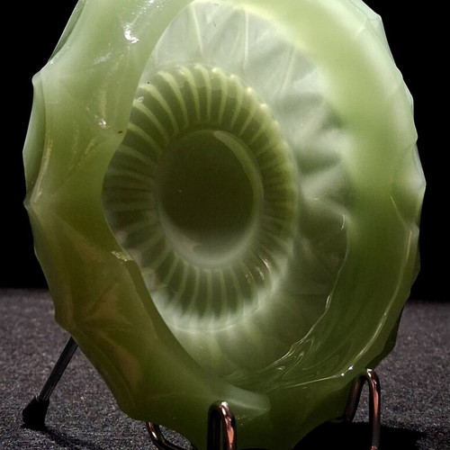 Vintage Opaline Glass Ashtray Mid-Century Design, like new