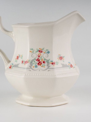 Vintage Johnson Brothers ceramic creamer jug used, English floral design
