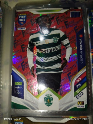 Panini Geovany Quenda FIFA 365 2026 Adrenalyn XL κάρτα μεταχειρισμένη