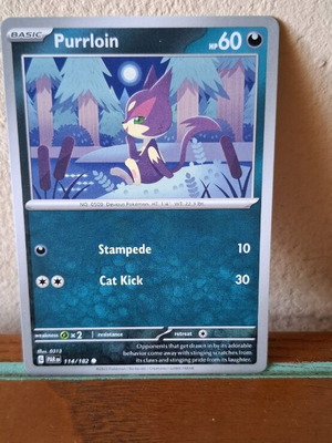 Pokemon card Purrloin καινούργιο