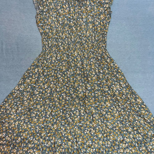 Yookie floral dress with buttons and elastic bust, like new