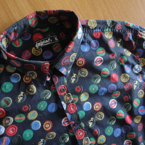 Desigual men's shirt XL like new, 100% cotton, colorful