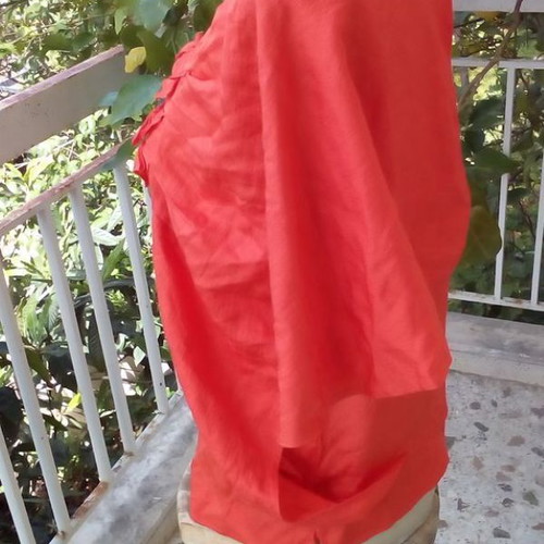 Sonia Rykiel blouse top like new, red-orange, size small-medium