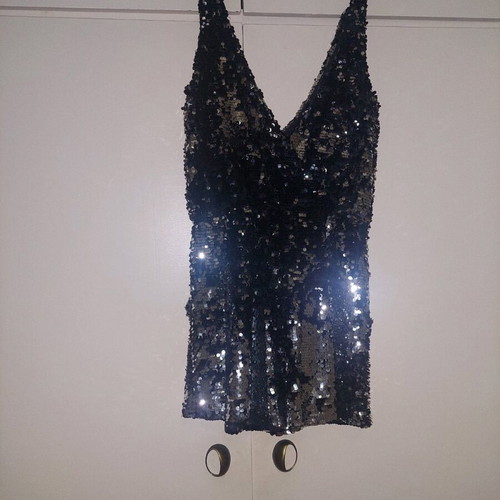 Sequin one-piece shorts with sequins, like new, size 40