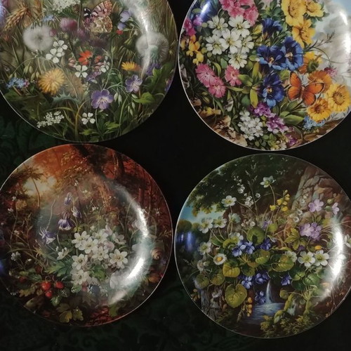 Furstenberg Wild Flowers wall plate new, collectible porcelain
