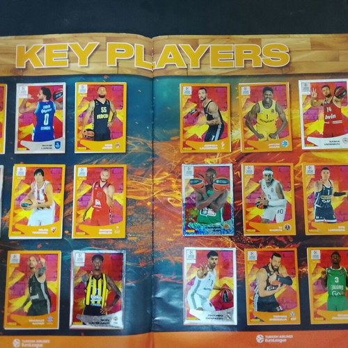 PANINI EUROLEAGUE 2024-25 Sticker Album used with only 4 missing