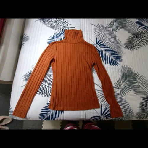 Shein women's long-sleeve brown blouse like new