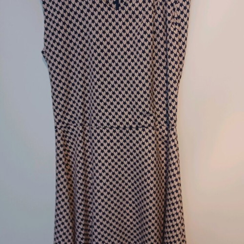 Popy Liaskos Small dress new, light beige with blue hearts