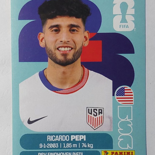 FIFA World Cup 2026 sticker Ricardo Pepi USA new
