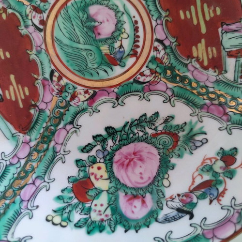 Set of bowl with spoon and deep plate made of Chinese porcelain new