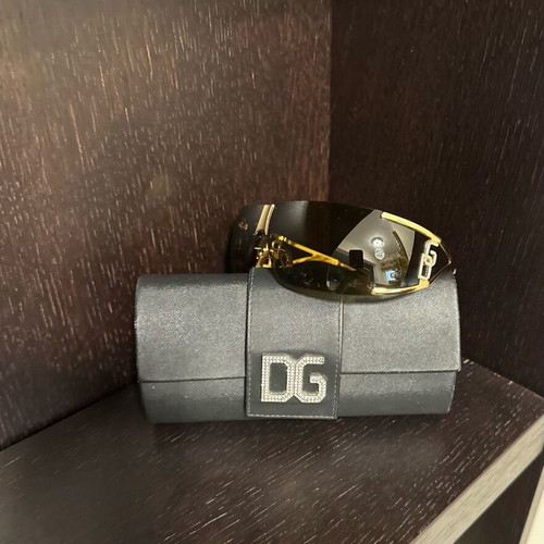 Vintage D&G mask sunglasses like new, brown and gold