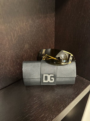 Vintage γυαλιά ηλίου D&G μάσκα σαν καινούργια, καφέ και χρυσαφί
