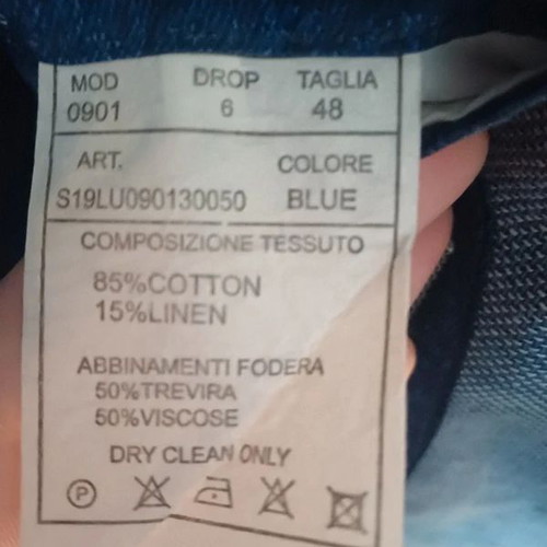 Leonardo Uomo men's blue jacket like new, size M