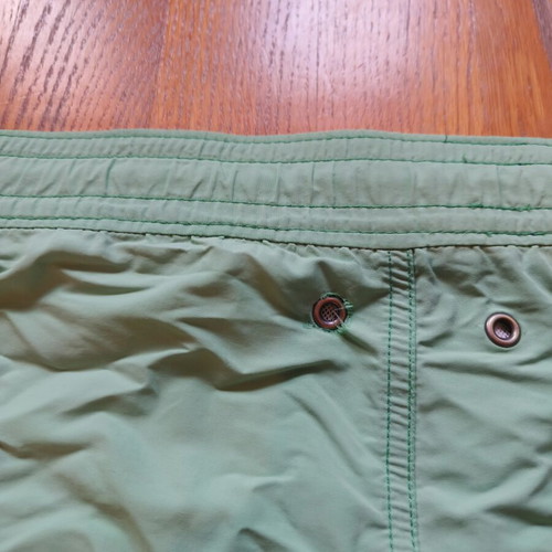Polo Ralph Lauren swimsuit used, size XXL, green and turquoise, hole and stain