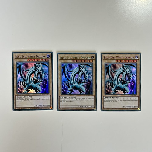 Blue-Eyes White Dragon 3 Color Set new condition