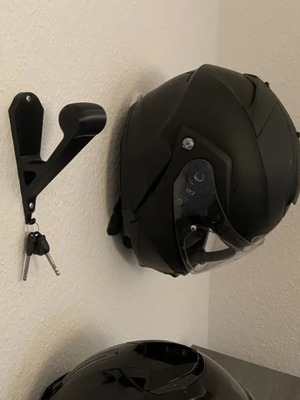Helmet base set of 2 pieces in black, new