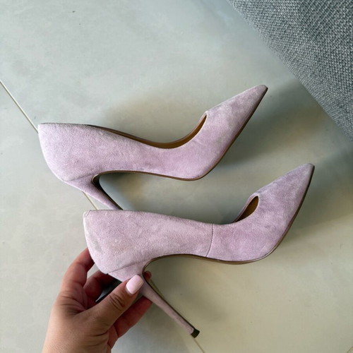 Steve Madden suede lilac pumps like new