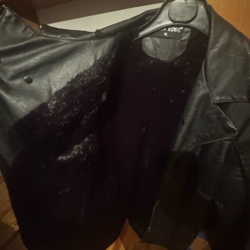 Leather jacket black, like new, size XL
