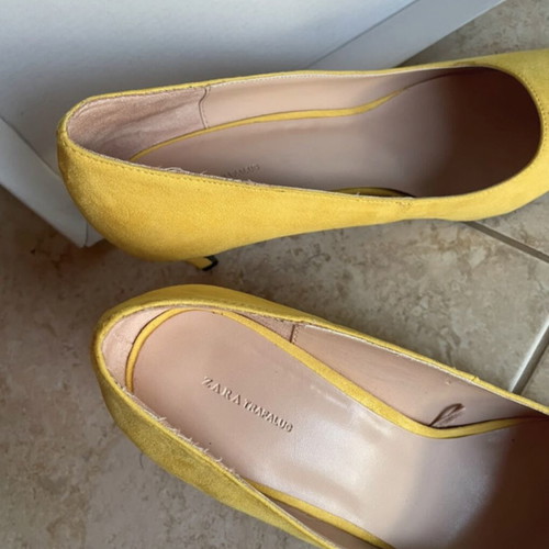 Zara heels used several times, size 40, yellow