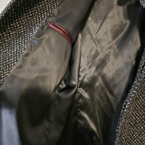 Vittorio men's coat like new, size 52, black and gray