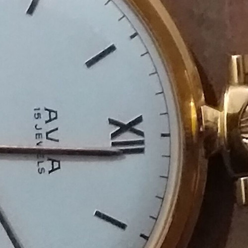 Avia pocket watch like new, Swiss, gold-colored