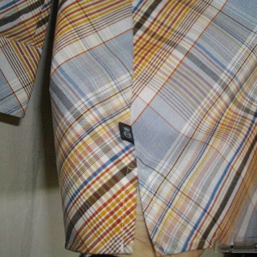 Eterna checked shirt like new, non-iron cotton